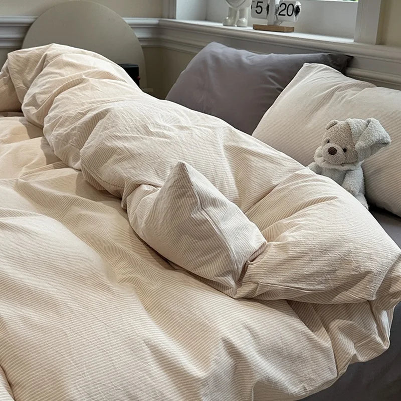 Japanese Retro Stripe Bedding Sets