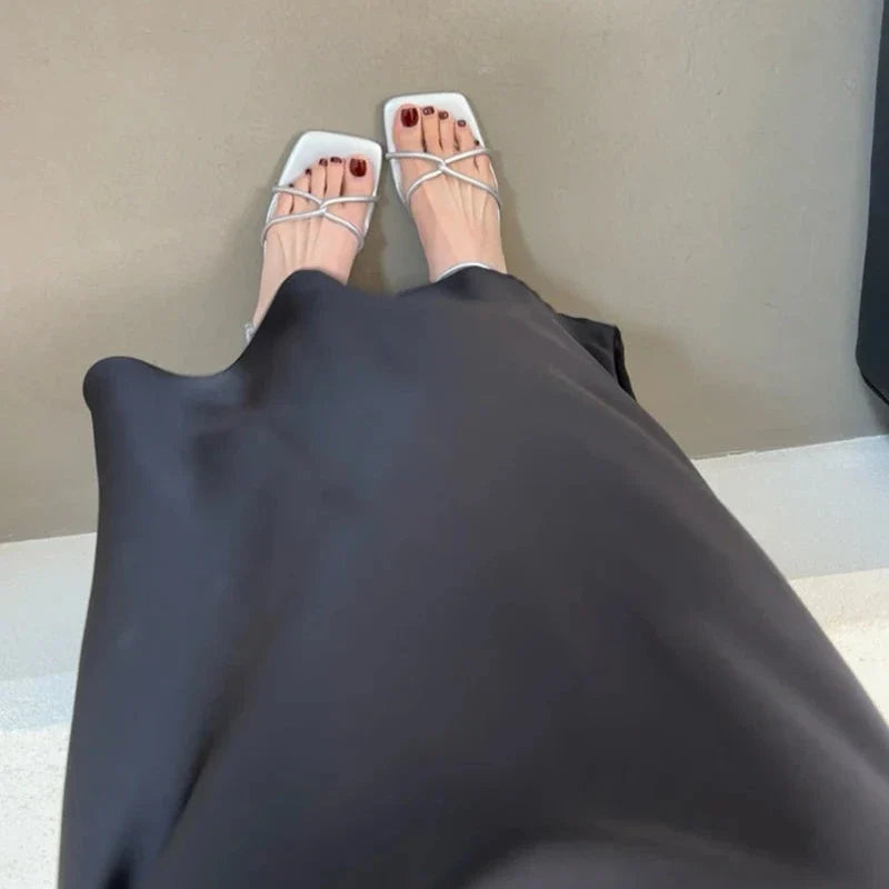Dove Open Toe Thick Heels
