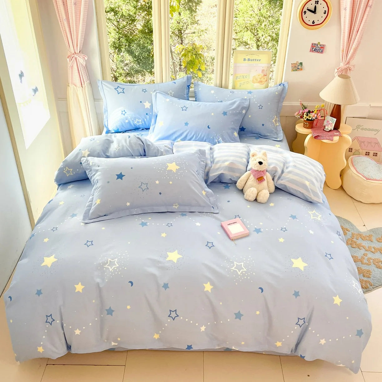 Cartoon Print 100% Cotton Bedding Sets