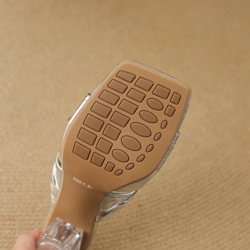 Square Toe Exposed Leather