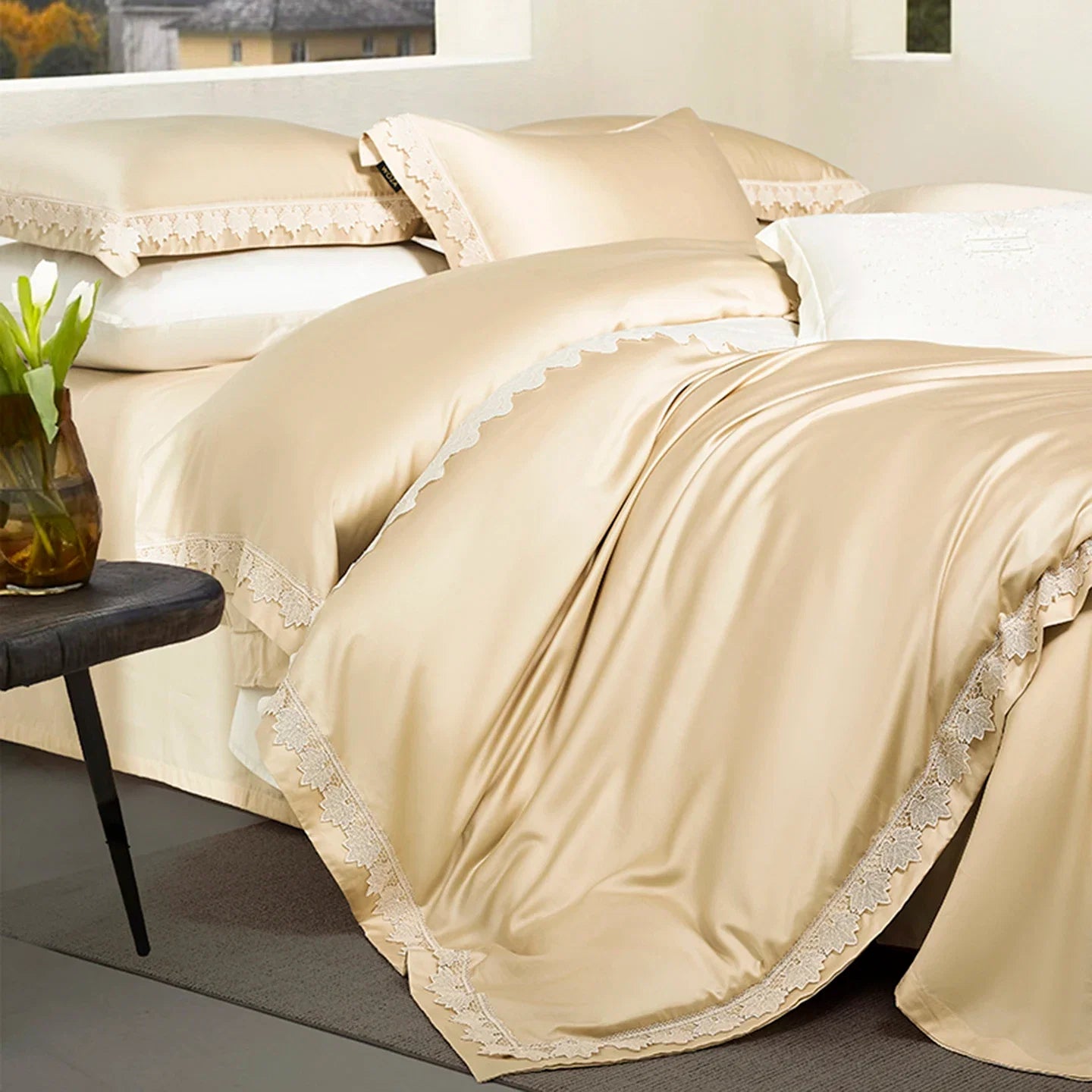 100S Lyocell Soft Silky Cooling Luxury Bedding Set
