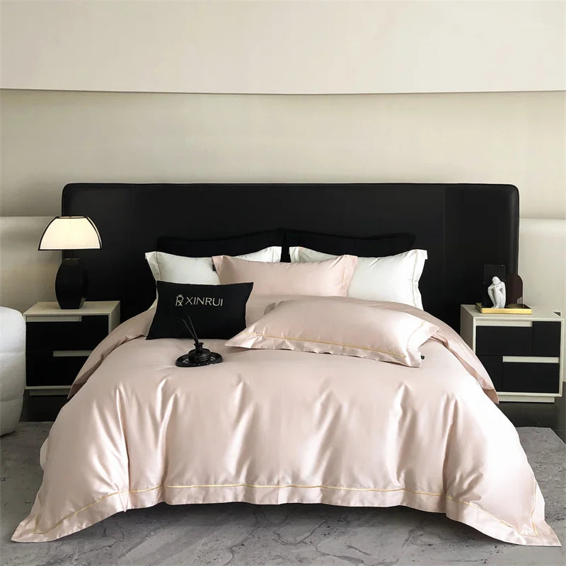 1000TC Egyptian Cotton Luxury Embroidery Hotel Style Bedding Set