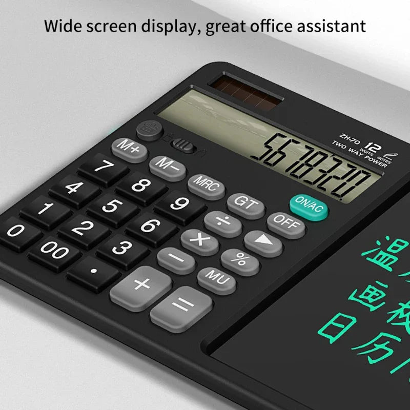 Portable Scientific LCD Notepad Calculator