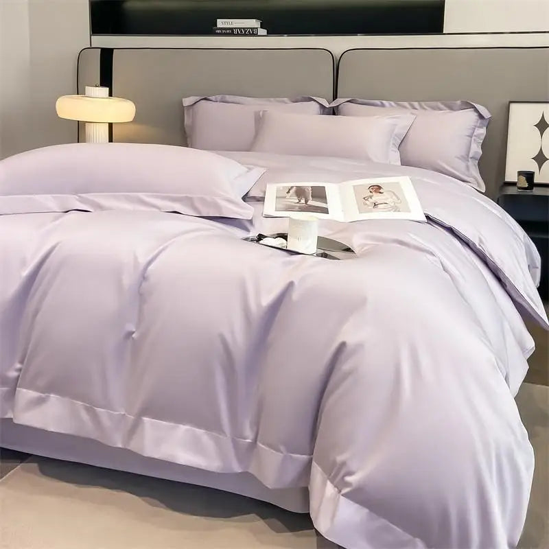 1000TC Egyptian Cotton Premium Solid Color Bedding Set