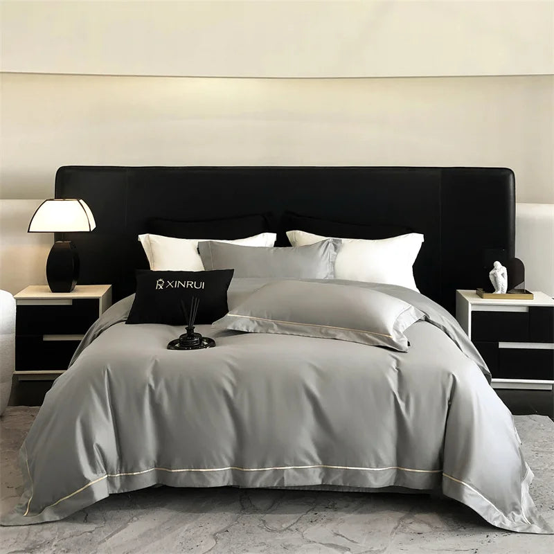 1000TC Egyptian Cotton Luxury Embroidery Hotel Style Bedding Set