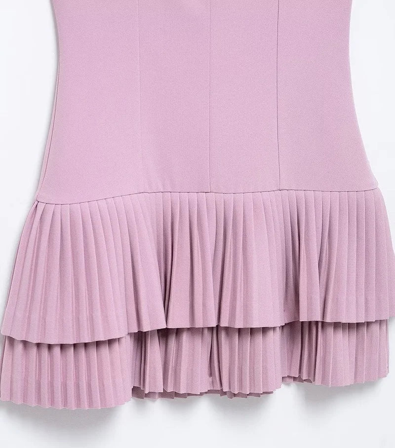 Gwen Pleated Mini Dress