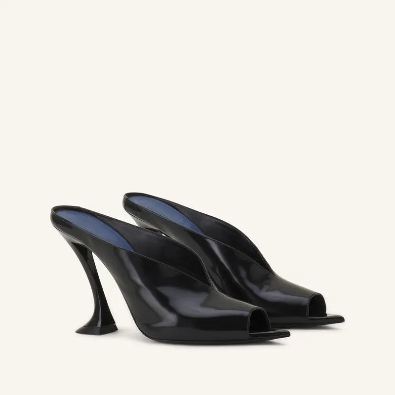 fish mouth slim fit high-heeled slippers