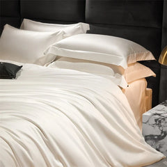 Hotel Grade Solid Color Luxury 1000TC Long Staple Cotton Soft Bedding Set