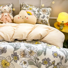 Ins Floral Bedding Set