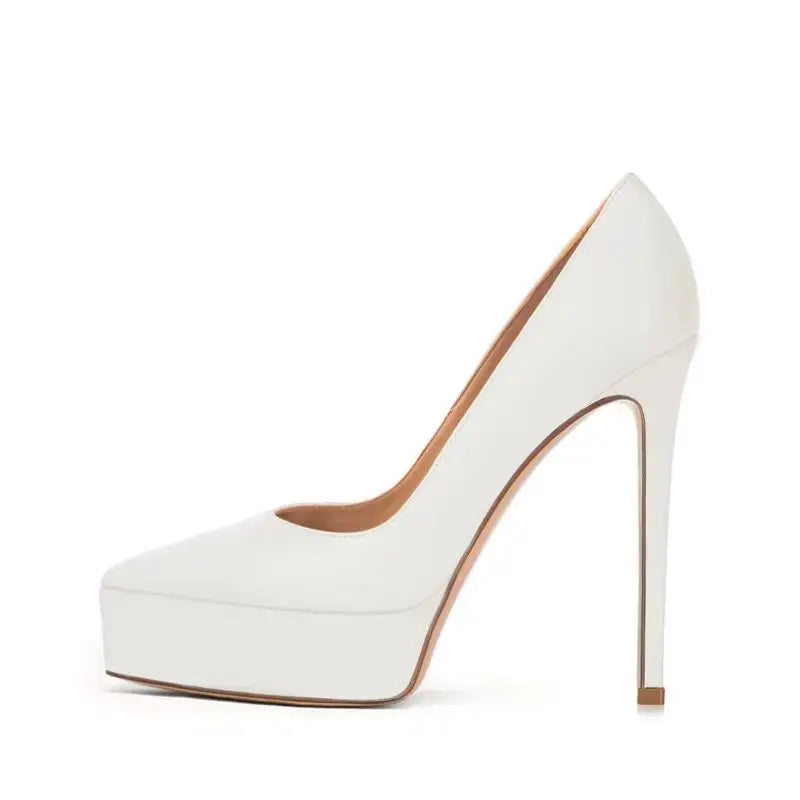 Brown PU Pumps