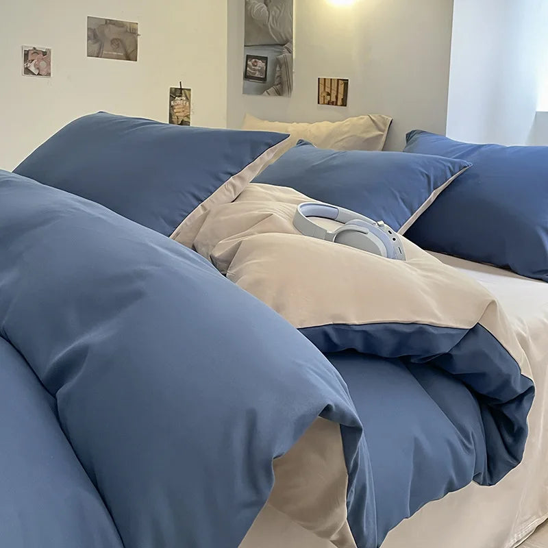 300TC 100% Cotton Sheet Set Full Size Home Bedding Set