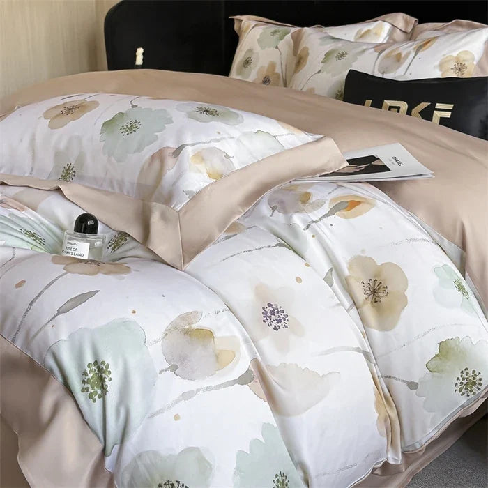 100% Cotton 300TC Summer 4 Piece Bedding Set