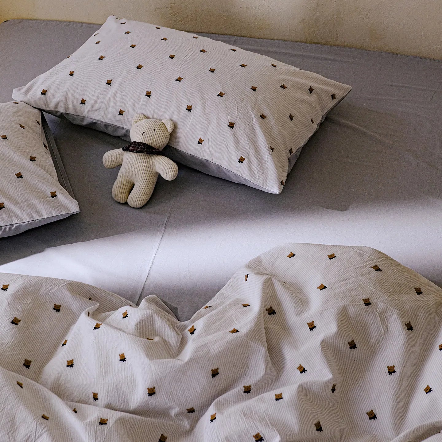 A-class Jacquard Bedroom Four Piece Set, Small Fresh Learning Three Piece Set Pure Cotton Duvet Cover Bed Sheet