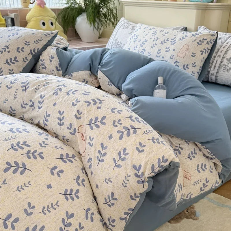 All Season Floral Printed Bedding Set