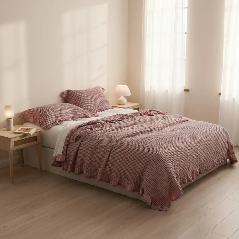 100% Cotton Solid Color Soft No Shedding Bedding Set