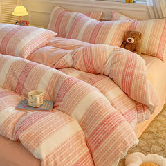 Winter Warm Velvet Duvet Cover Set Queen Bedding Set