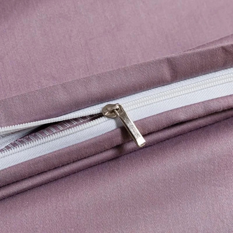 1000TC Egyptian Cotton Luxury Solid Color Duvet Cover Ultra Soft Comfortable Elastic Fitted Bed Sheet Pillowcases Twin Double