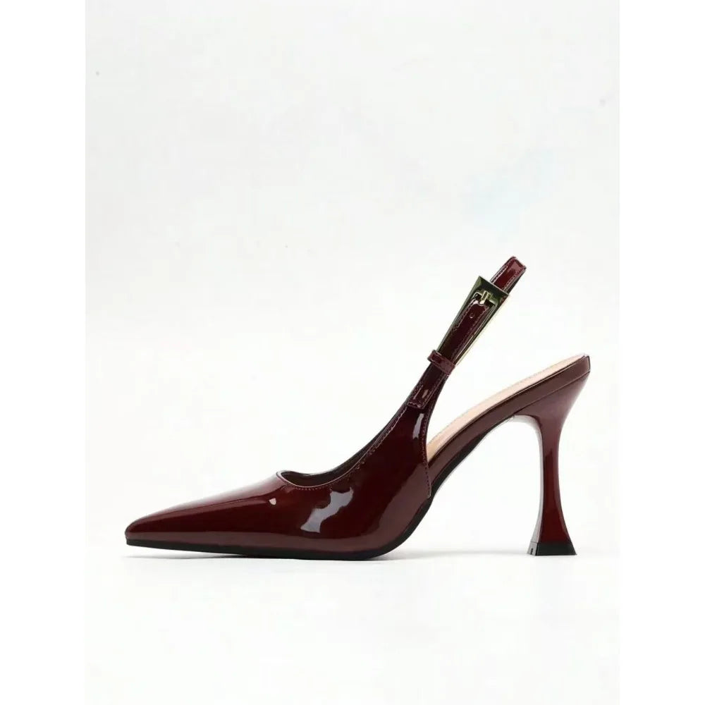 Fashionable Pointed Toe Shallow Mouth High-heeled Shoes