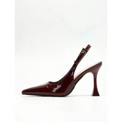 Fashionable Pointed Toe Shallow Mouth High-heeled Shoes