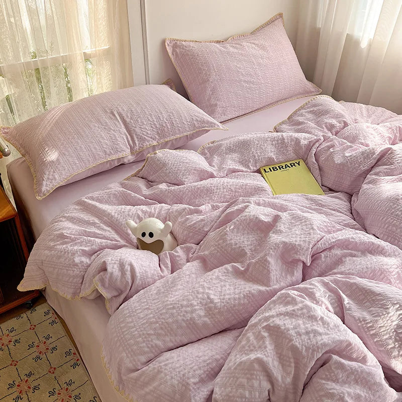 Summer Seersucker Bedding Sets