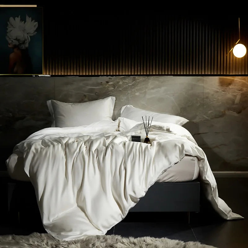 600TC Lyocell Bamboo Fiber Silky Cool Feeling Bedding Set