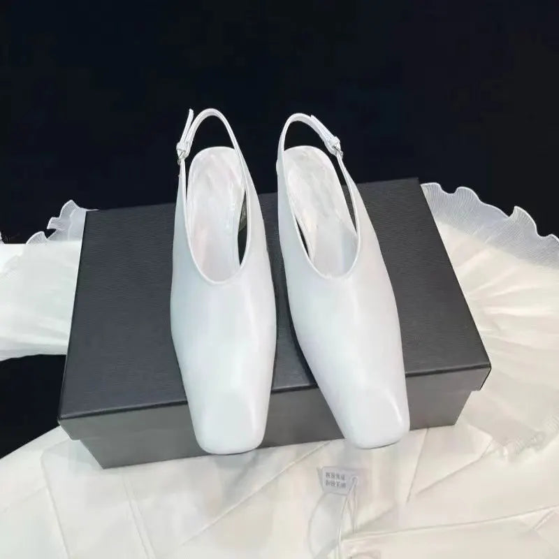 Sandalias de tacón alto transparentes para mujer
