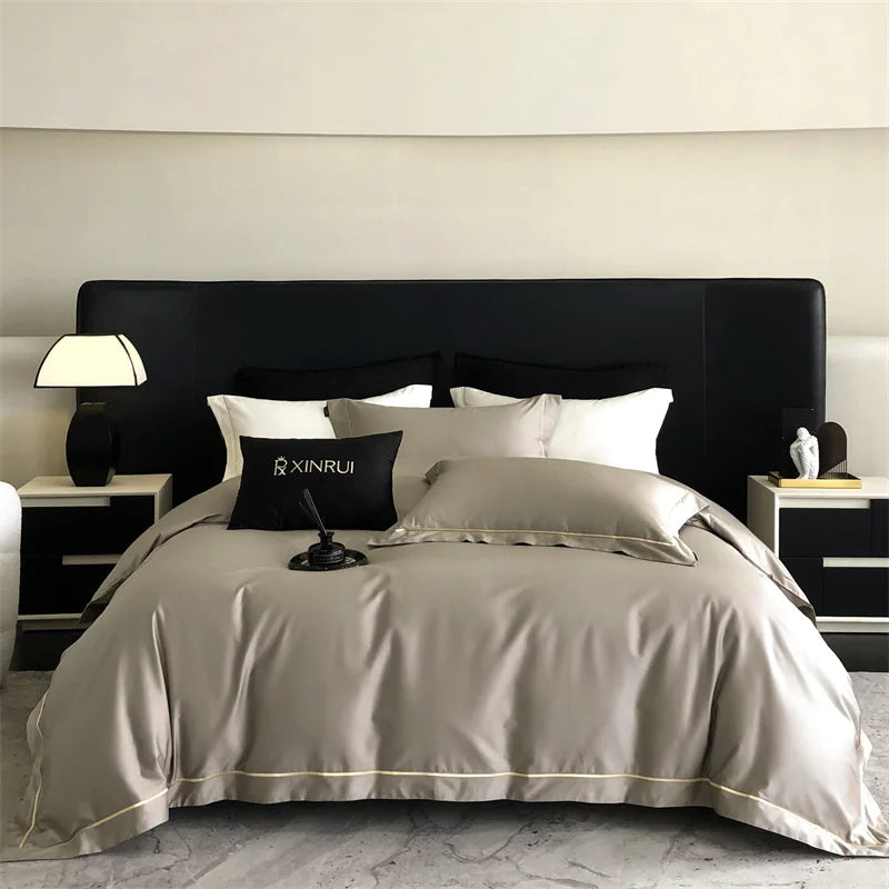 1000TC Egyptian Cotton Luxury Embroidery Hotel Style Bedding Set
