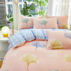 Pastoral Printed Quilt Covers 1PCS All Cotton Soft Comforter Cover Strip Simple Duvet Cover for Single Double Bed of 120 200