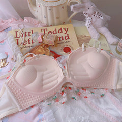 Vintage-Strawberry Cottagecore 2-Piece Lingerie Set