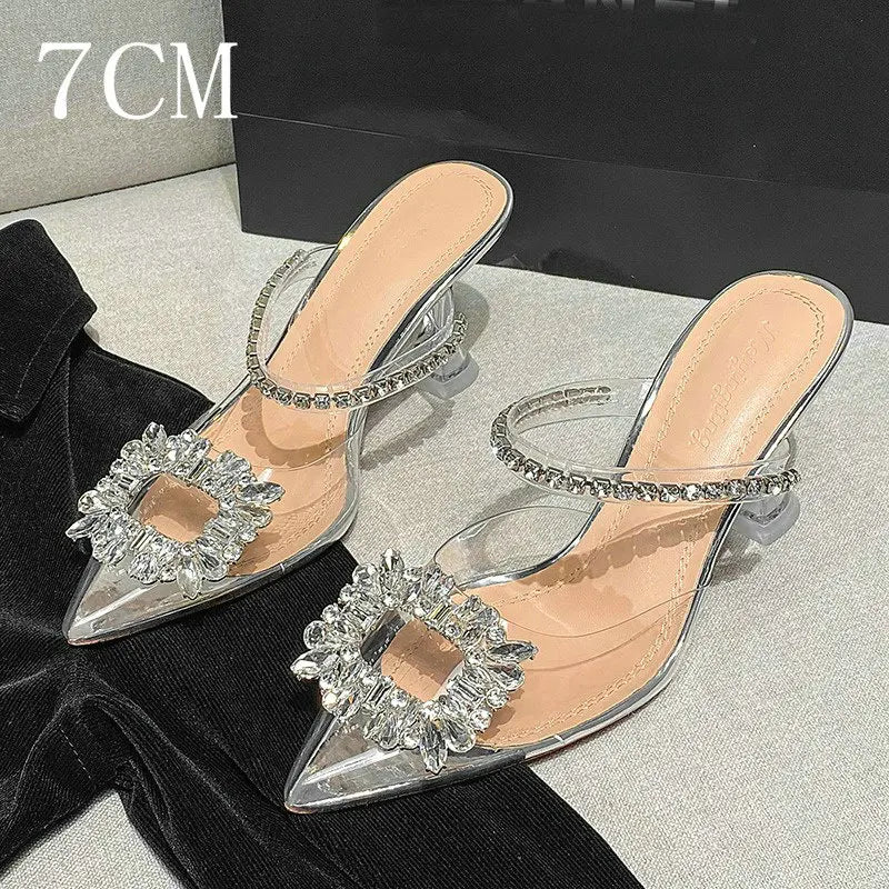 Luxury Rhinestone Transparent High Heels
