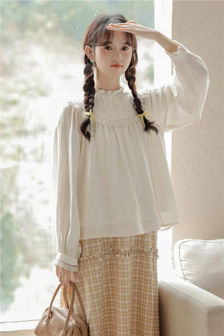 Cozy Morning Cottagecore Blouse