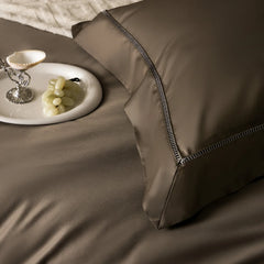 Luxury Solid Color Hotel Style Premium 1000TC Egyptian Cotton Bedding Set