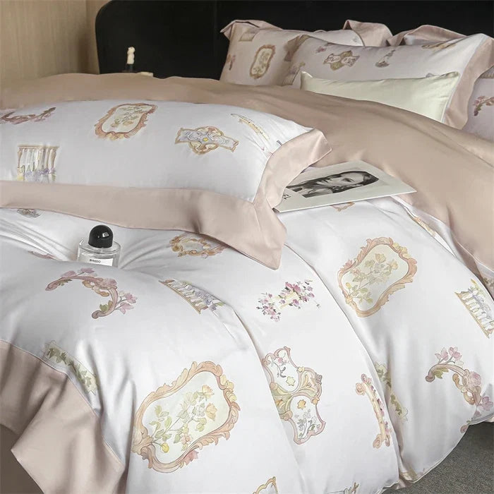 100% Cotton 300TC Summer 4 Piece Bedding Set