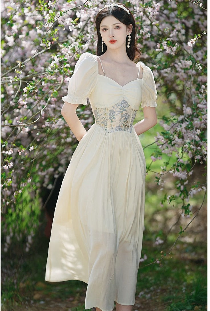 Grace Pearl Vintage-style Romantic Royalcore Dress