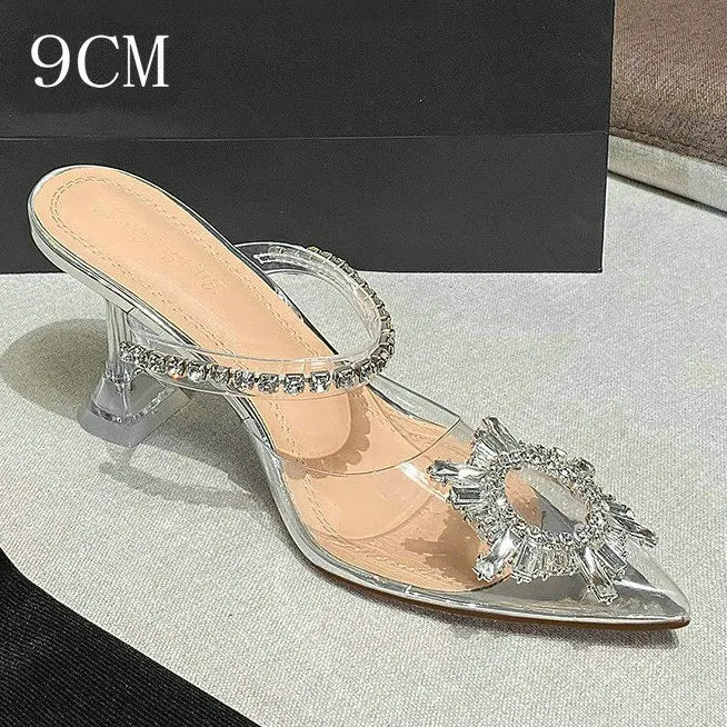 Luxury Rhinestone Transparent High Heels
