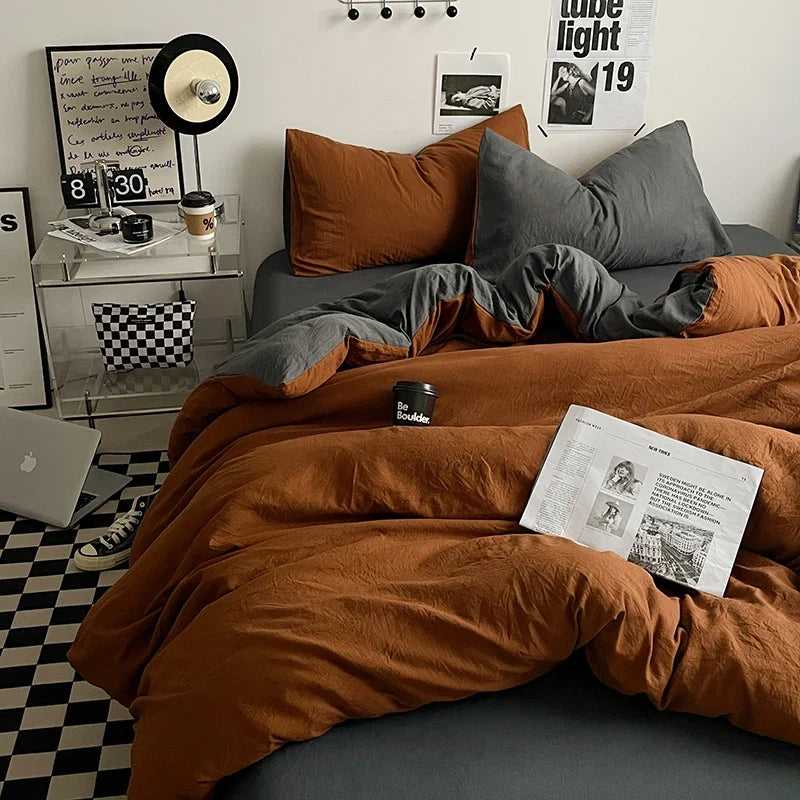 Bedding Comforter sets Duvet Cover bedsheets set with pillowcase Bedding Linens Set for Queen/King Bed edredones de cama