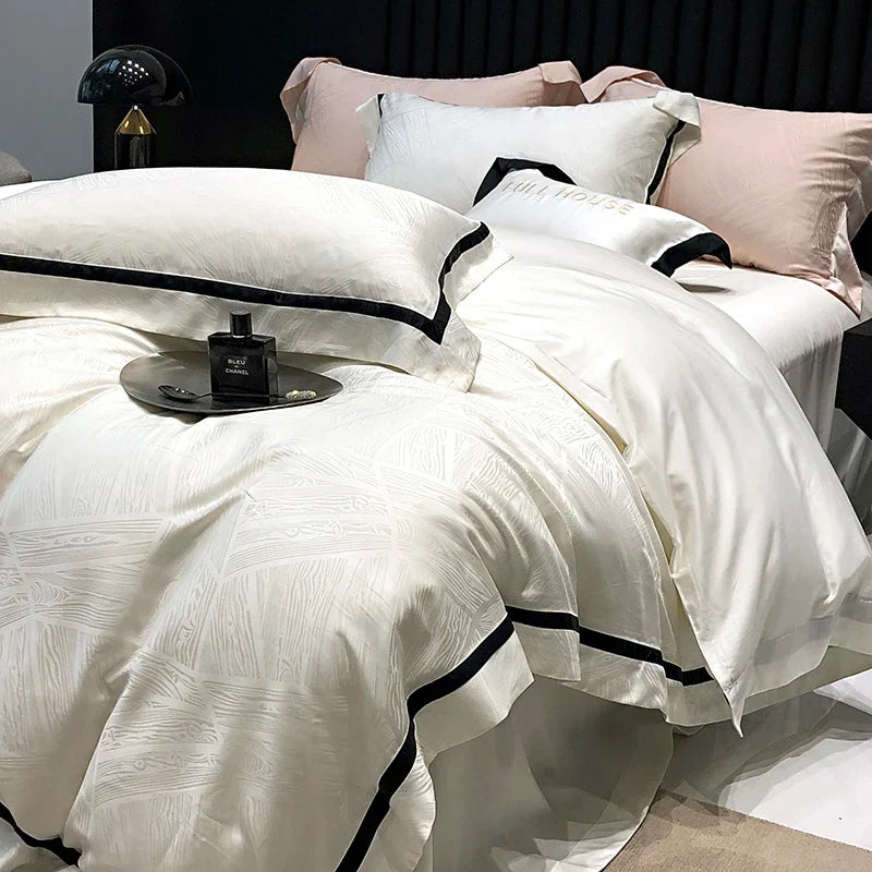 Luxury Satin Jacquard Bedding Set
