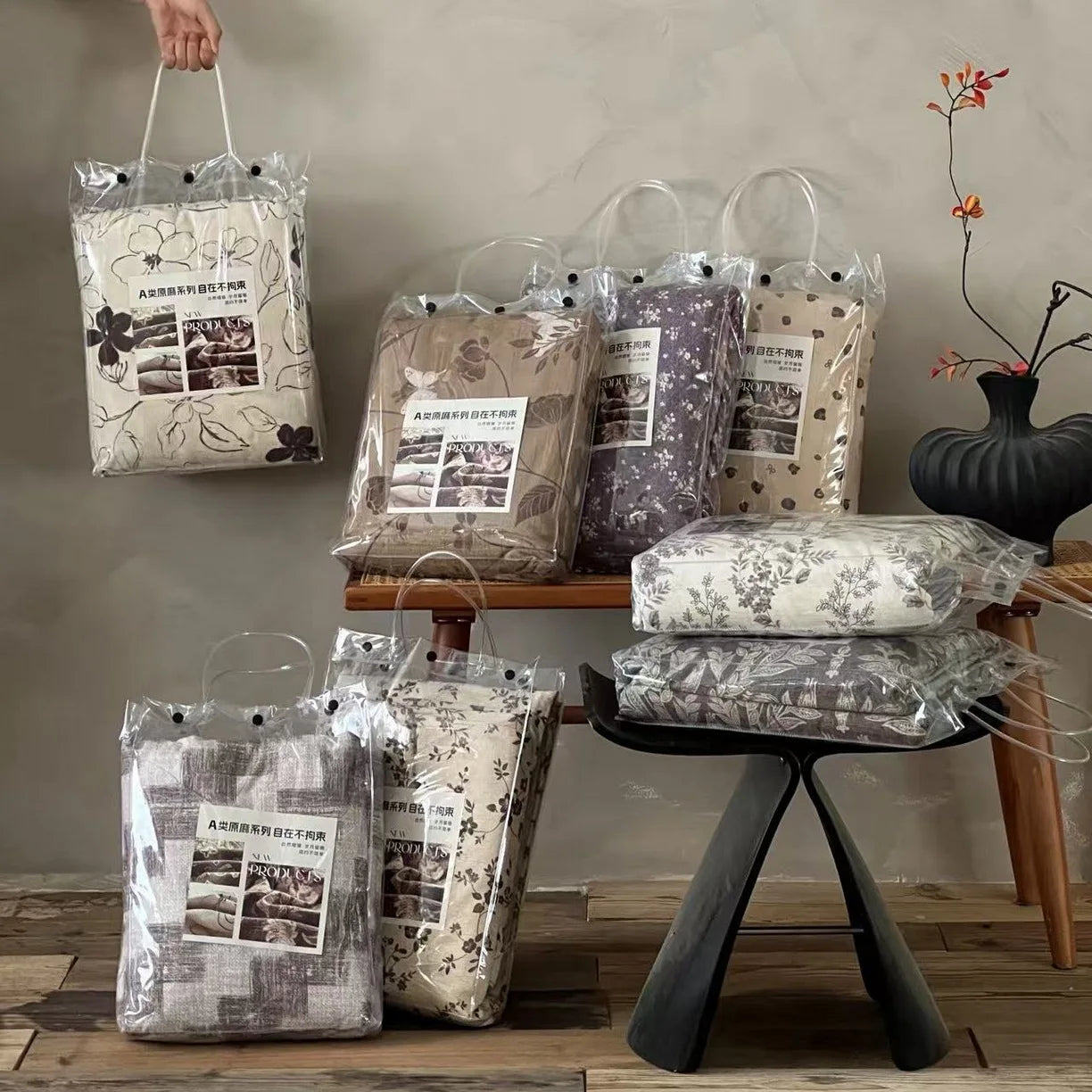 Bohemia Printed Linen-cotton Bedding Sets