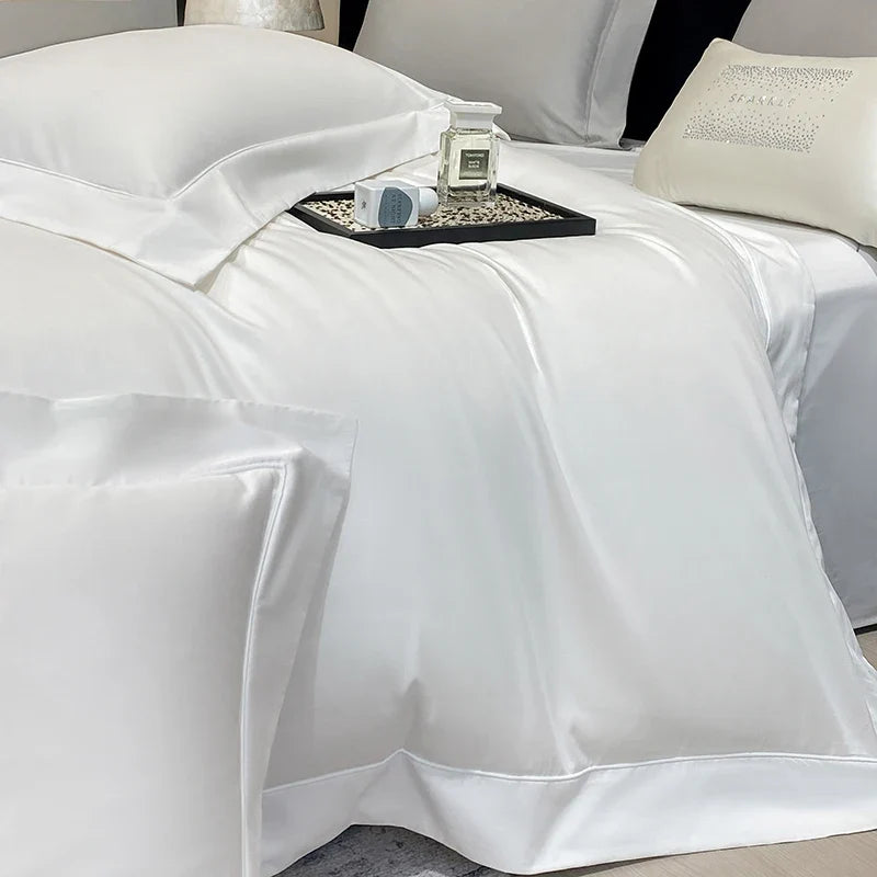 600TC Egyptian Cotton Luxury Solid Solor Hotel Style Bedding Set