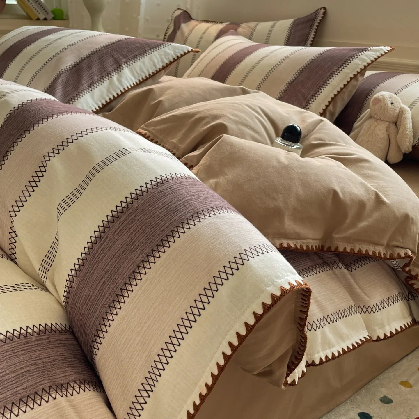 High End Bedroom 100% Cotton 4 Piece Bedding Set