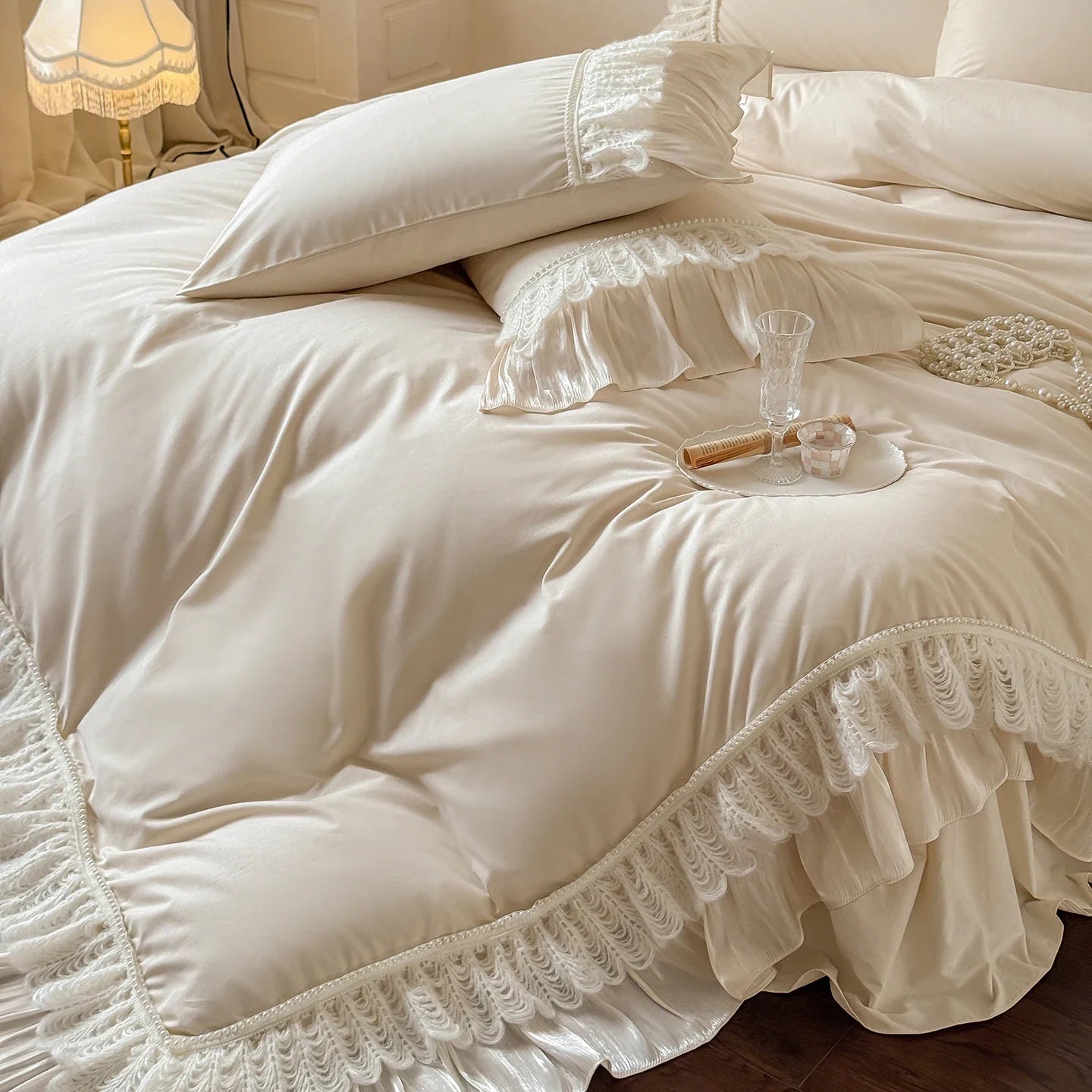 Luxury French Princess Style 100% Cotton Bedding Set