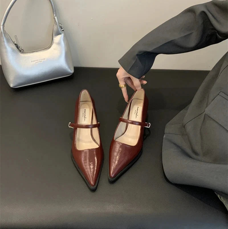 Keely Retro Pointed Toe Pumps