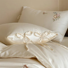 Premium 600TC Egyptian Cotton Flowers Embroidery Luxury Bedding Set