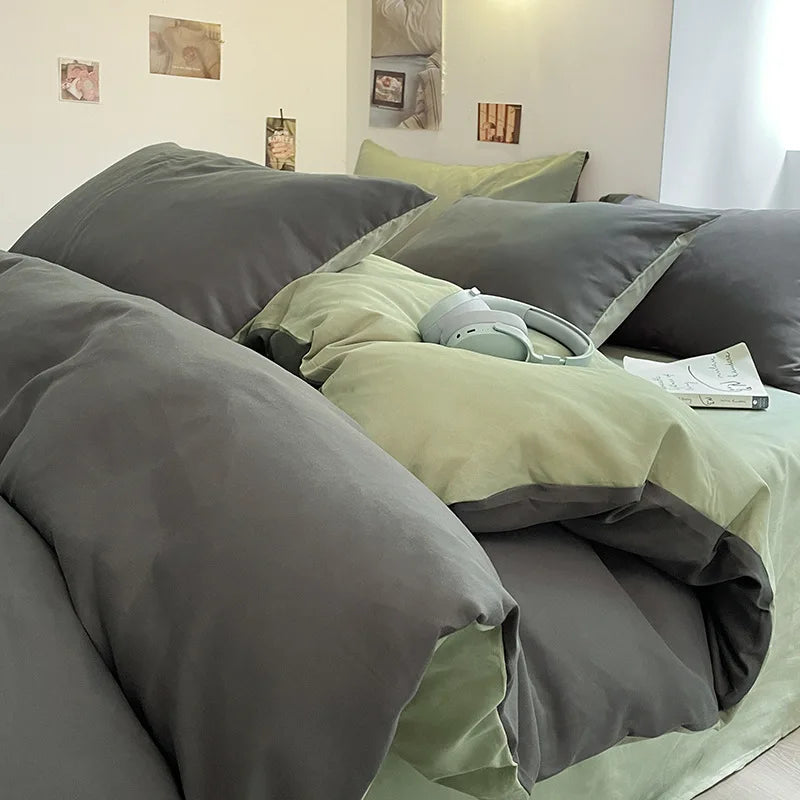 300TC 100% Cotton Sheet Set Full Size Home Bedding Set