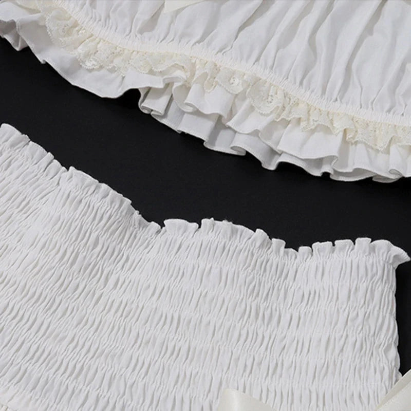 Well Wishes Bow Trim Mini Skirt Set
