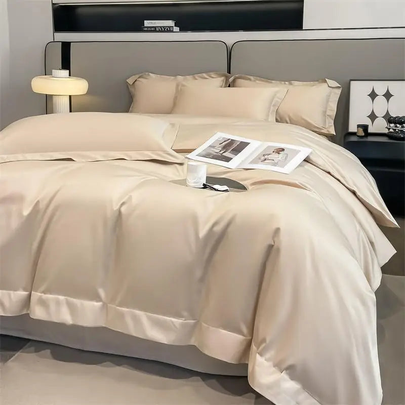 1000TC Egyptian Cotton Premium Solid Color Bedding Set