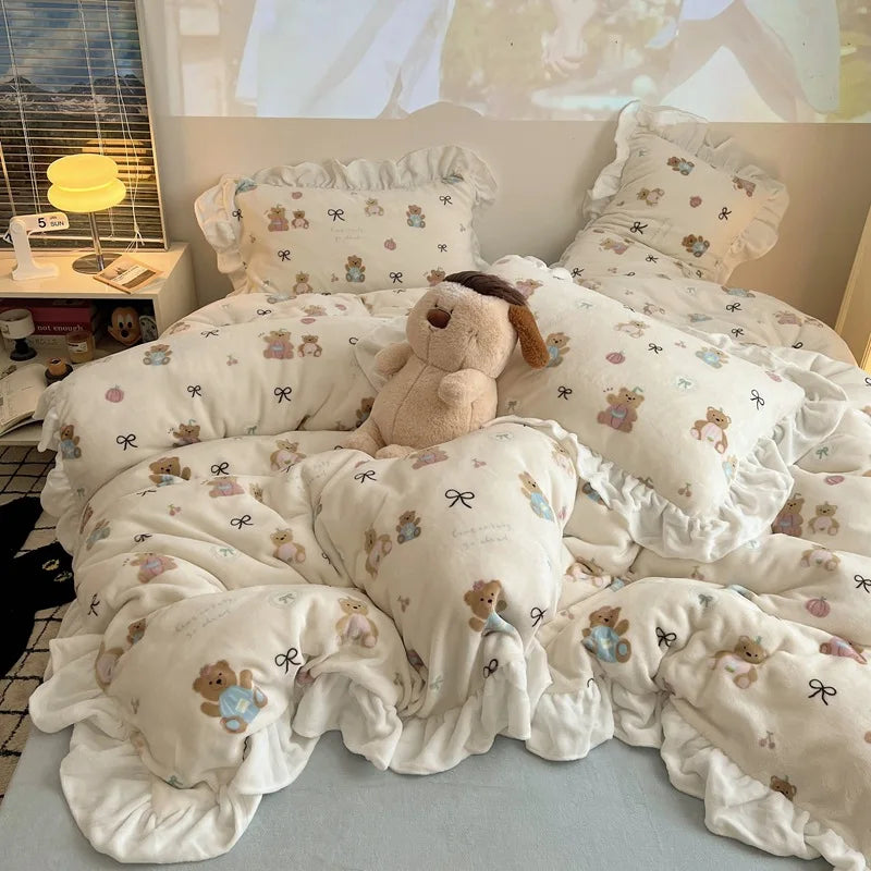 Cartoon Printed Bedding Set