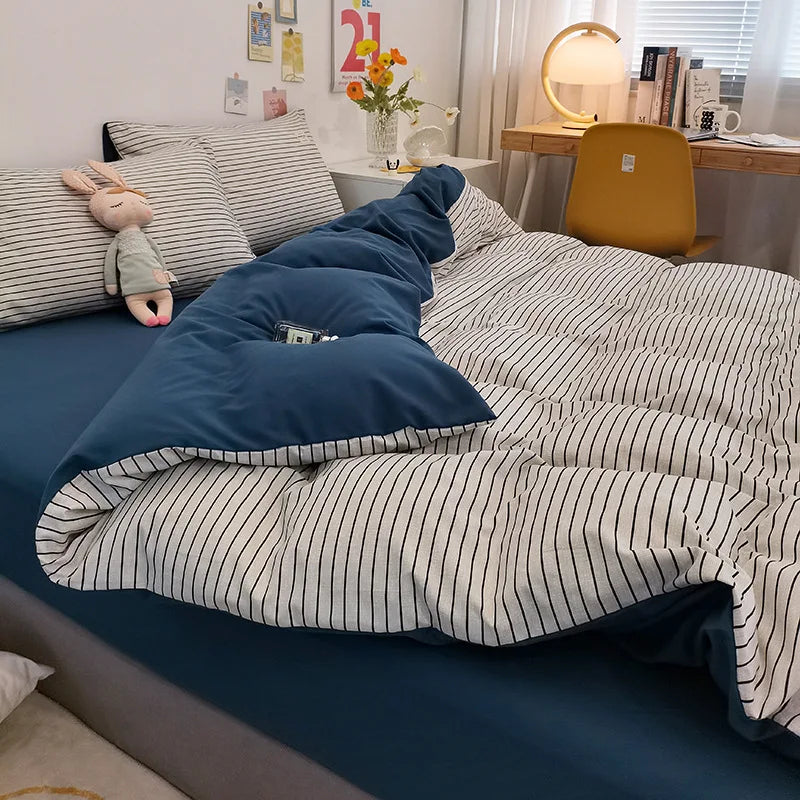 Japanese Plaid Bedding Sets
