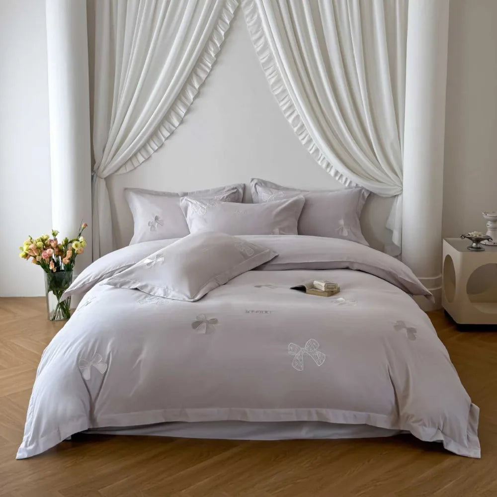 Luxury Embroidered 4 Piece Bedding Set