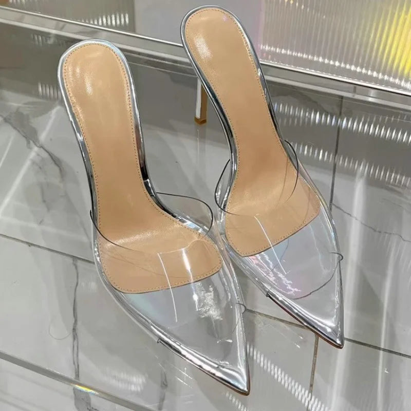 Transparent One-line Hgh Heels